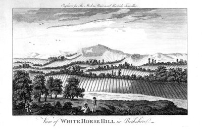 White Horse Hill, Berkshire, spätes 18. Jahrhundert von Unbekannt