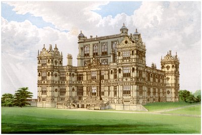 Wollaton Hall, Nottingham, Nottinghamshire, Heim von Lord Middleton, um 1880 von Unbekannt