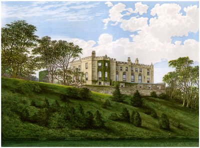 Workington Hall, Cumberland, Heimat der Familie Curwen, ca. 1880 von Unbekannt
