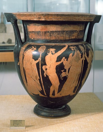 Schwarzfiguriger Krater, vom Maler der Kentauren, ca. 480-470 v. Chr. von Unbekannt Unbekannt