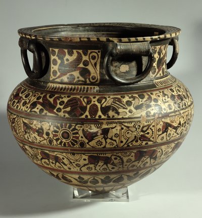 Ostgriechischer orientalischer Dinos, Mittlerer Wildziegenstil, aus Cerveteri, ca. 615 v. Chr. von Unbekannt Unbekannt