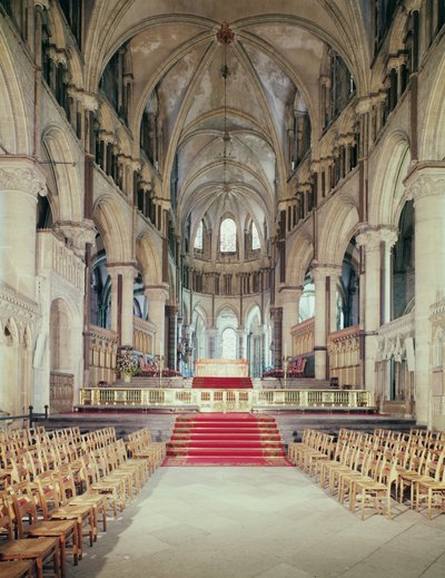 Ansicht des Chors, Kathedrale von Canterbury, gebaut 1098-1130 von Unbekannt Unbekannt