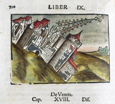 Umgestürzte Gebäude bei einem Erdbeben von Unbekannt