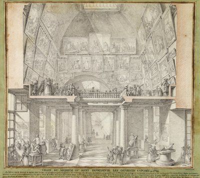 Charles de Wailly - Salon de Paris, 1789 von Unbekannter Künstler