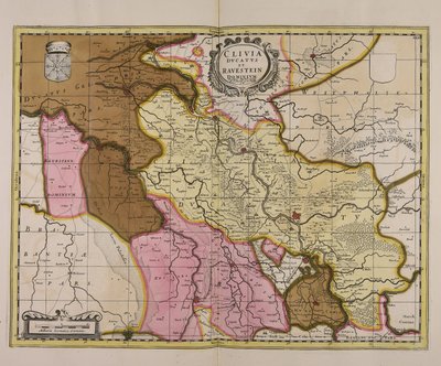 Cliuia ducatus et Rauestein dominium von Unbekannter Künstler