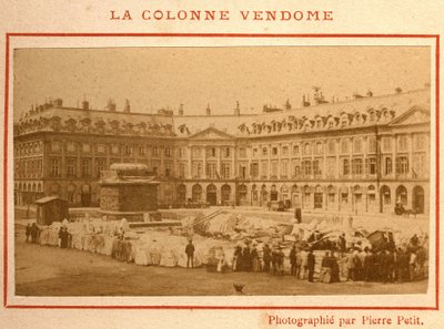 Commune de Paris (1871): Zerstörung der Vendôme-Säule im Mai 1871 von Unbekannt