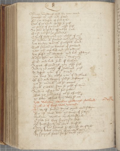 Kopie der Chronik von Andrew of Wyntoun, Fol 319 verso, ca. 1550 von Unbekannt