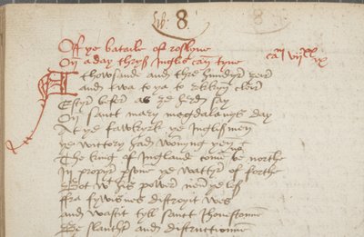 Kopie der Chronik von Andrew of Wyntoun, Fol 325 verso, (Detail), ca. 1550 von Unbekannt