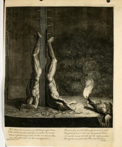 Cornelis Huyberts - Brüder De Witt auf dem Groene Zoodje in Den Haag (Nacht) von Unbekannter Künstler