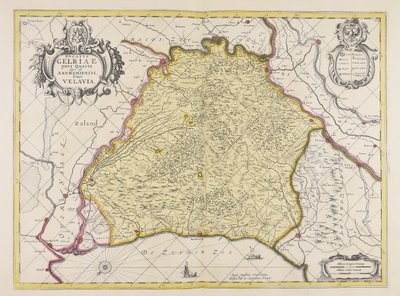 Ducatus Gelriae pars quarta quae est Arnhemiensis sive Velavia von Unbekannter Künstler