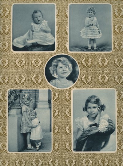 Elizabeth II. und Prinzessin Margaret als Kinder von Unbekannter Künstler