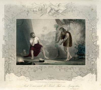 Esau bittet Jakob um Essen - Bibel von Unbekannter Künstler