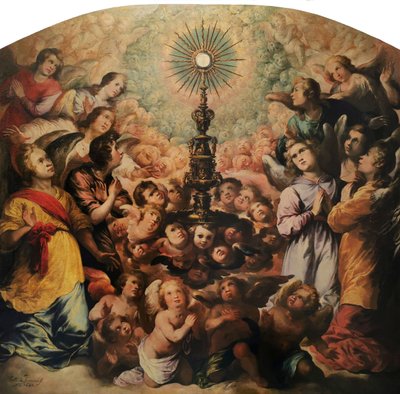 Erhebung der Eucharistie von Unbekannter Künstler