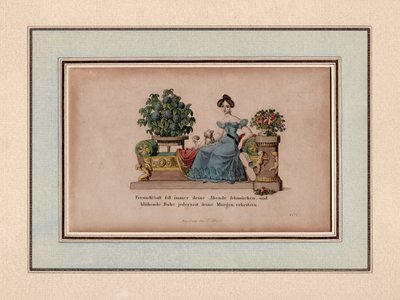 Freundschaft soll immer deine Abende schmücken, Augsburg, ca. 1830 von Unbekannter Künstler