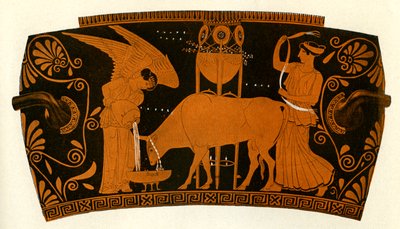 Griechische rotfigurige Vase von Unbekannter Künstler