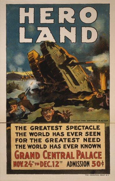 Hero Land Poster, New York, New York von Unbekannt