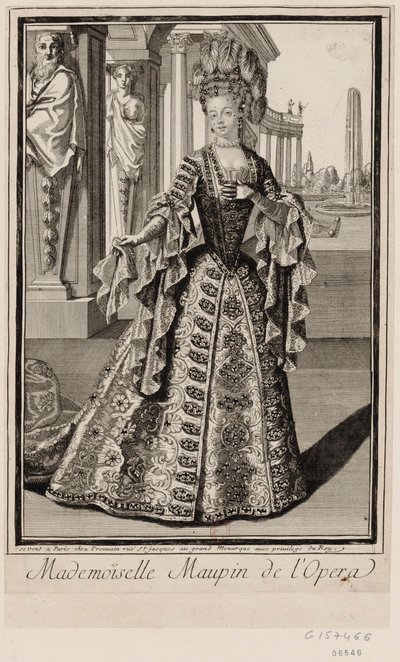 Mademoiselle Maupin der Oper von Unbekannter Künstler