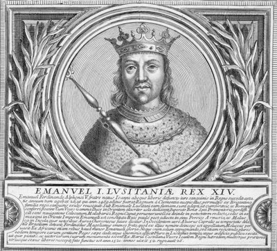 Manuel I. von Portugal (Lithografie) von Unbekannt