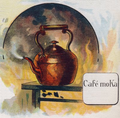 Moka-Kaffee. Gravur im „ABC L