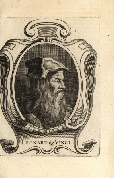 Porträt von Leonardo da Vinci, italienischer Renaissancekünstler von Unbekannter Künstler