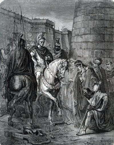 Quintus Caecilius Metellus Macedonicus (210-116 v. Chr.) in Griechenland nach der Schlacht von Scarpheia gegen die Achaier 147 v. Chr. von Unbekannter Künstler