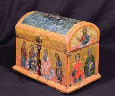 Reliquienkasten oder Chrisambehälter, griechische Inseln, um 1700 von Unbekannt