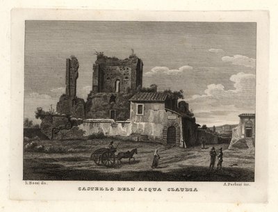 Ruinen des Aqua Claudia Aquädukts, Castelo dell