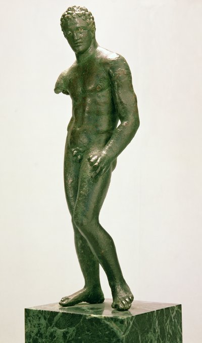 Statuette eines männlichen Boxers, griechisch, ca. 400-375 v. Chr. von Unbekannt