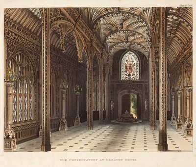 Das Konservatorium im Carlton House, Pall Mall, London, ca. 1810 von Unbekannter Künstler