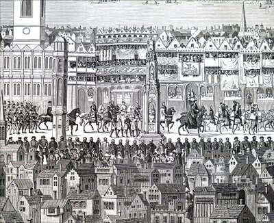 Die Krönungsprozession von König Eduard VI. von Unbekannt