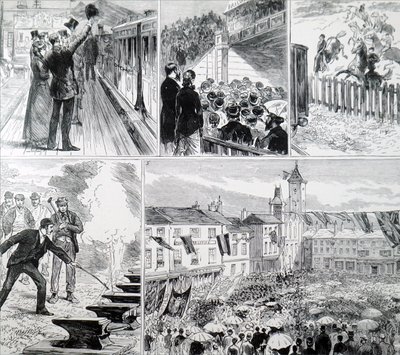 Die Eröffnung der Newbury und Didcot Eisenbahn von Unbekannt