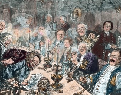 Der Tabakclub von Unbekannter Künstler