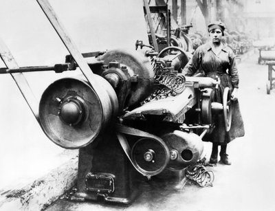 Vereinigtes Königreich: Maschine in W. Asquiths Ingenieurwerk. Halifax, ca. 1914 von Unbekannt