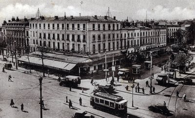 Ansicht der Jean-Jaures-Kreuzung in Toulouse, Haute Garonne (Postkarte ca. 1910) von Unbekannter Künstler
