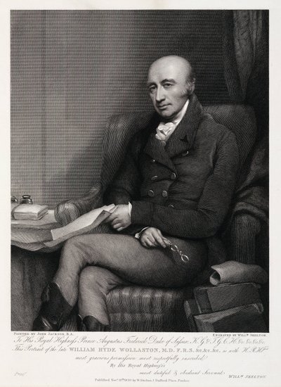 William Hyde Wollaston, englischer Chemiker und Metallurg, ca. 1810er von Unbekannt