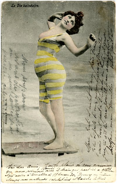 Frauen in Badeanzügen, ca. frühe 1900er (Postkarte) von Alec Hunter