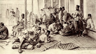 Erster Weltkrieg: Französische afrikanische Soldaten in der Genesung von Unbekannter Künstler