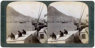 Hongkong vom Hafen, 1901 von Underwood and Underwood