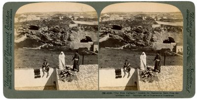 Jerusalem vom Damaskustor aus gesehen, Palästina von Underwood and Underwood