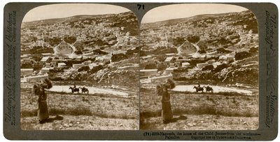 Nazareth, vom Nordosten gesehen, Palästina, 1900 von Underwood and Underwood