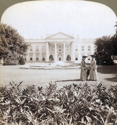 Das Weiße Haus, die historische Residenz des Staatschefs - Nordfront-Washington, D.C., 1908 von Underwood and Underwood
