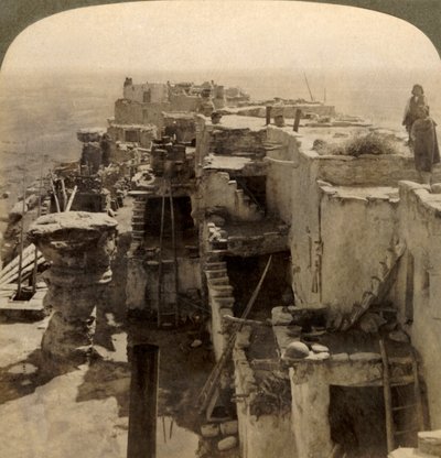 Wolpi... ein Häuptling der geheimnisvollen Moki-Rasse, Klippenbewohner, Arizona, USA, 1901 von Underwood and Underwood