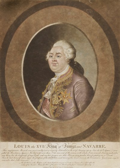 Louis XVI, König von Frankreich und Navarra von Unidentified