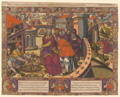 Jeremia zeigt die Macht Gottes durch den von Unknown