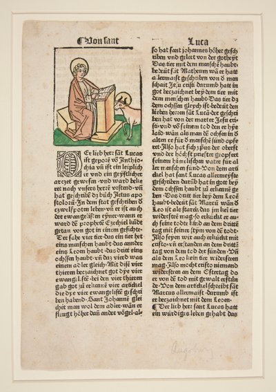 St. Lukas. Illustration zur Goldenen Legende (Jacobus da Voragine) von Unknown