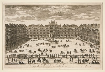 Ansicht des Place Royale in Paris von Unknown