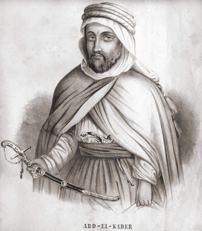 Abd el Kader (1807 - 1883), arabischer Emir von Algerien von Unknown artist