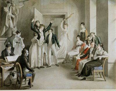 "Adam und Eva und der Sündenfall", eine Charade gespielt von den "Schubertianern" von Unknown Artist