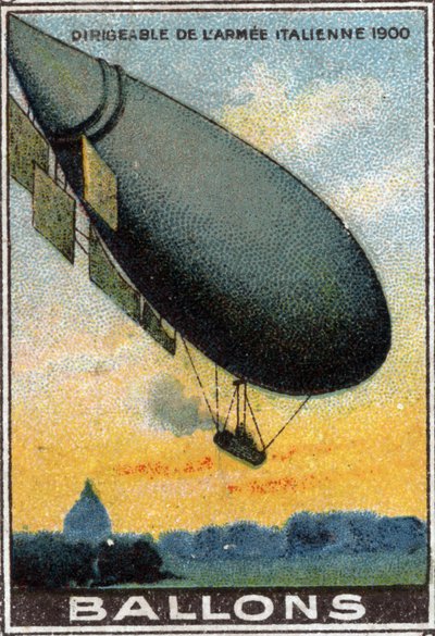Luftschiffballon der italienischen Armee von Unknown Artist