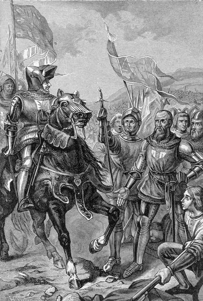 Schlacht von Cocherel (heute Houlbec-Cocherel, nahe Evreux), 16. Mai von Unknown artist